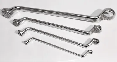 Produktbild von SALTUS Doppel-Ringschlüssel Satz 4-tlg 6-27 mm CV Schraubenschlüssel Set 450