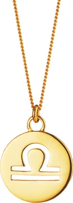 Produktbild von cai Halskette Waage Sternzeichen 925/- Sterling Silber vergoldet