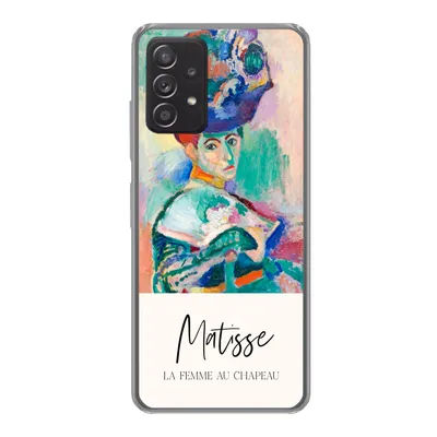 Produktbild von MuchoWow® Handyhülle Schutzhülle Hülle für Samsung galaxy a73 Die Frau mit dem Hut - Matisse - Kunst Silikon Softcase Handy Hülle - Handyhülle