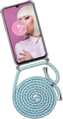 Produktbild von TWIST-Case + TWIST-Cord für Samsung Galaxy A40, Farbe:Bubblegum (Silber)