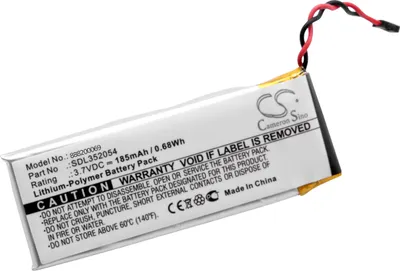 Produktbild von vhbw Akku Ersatz für Flir SDL352054 für Kamera (185 mAh, 3,7 V, Li-Polymer)