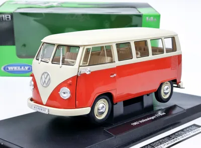 Immagine prodotto di Volkswagen T1 Bus (1963) rosso/beige Welly 1:18