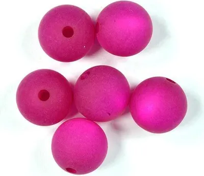 Produktbild von Polaris Perle rund fuchsia matt 10 mm Lochgröße 1,5 mm