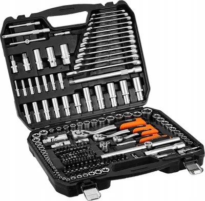 Produktbild von Neo Steckschlüsselsatz 10-220 1/2 3/8 1/4 220 Teile Torx Neo tools