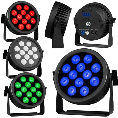 Obrázok produktu pre LIGHT4ME CREE ALU QUAD PAR 12 par light