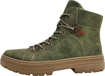 Produktbild von Rieker Damenschuhe Schnürstiefel Grün Freizeit, Schuhgröße:40 EU
