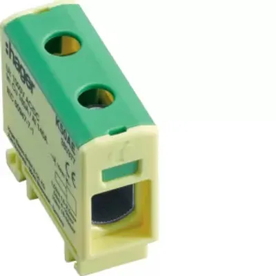 Immagine prodotto di Terminale di collegamento Hager 2,5-50 qmm, verde-giallo K50AE