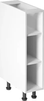 Produktbild von Küchenunterschrank 20 cm ohne Arbeitsplatte, Provence D20P Weiß/Matt