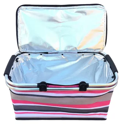 Produktbild von 30-Liter Einkaufstasche, Isolierte Takeaway-Tasche, Faltbare Picknick-Kühlbox für Auto und Outdoor