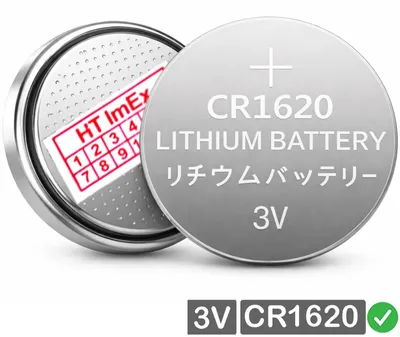 Produktbild von CR1620 Lithium-Batterie 3,0 Volt 70mAh ø16x2,0mm 3V Knopfzelle - CMOS Battery