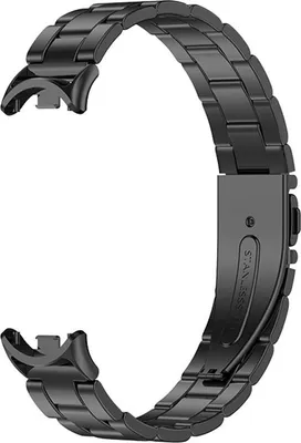 Immagine prodotto di INF Cinturino in metallo per Xiaomi Mi Band 8/9/10 - Acciaio Inox, Design a Molla Nero