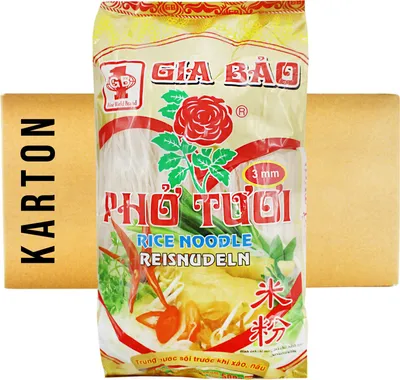 Produktbild von Gia Bao Bong Hong Pho Tuoi 4mm Reisbandnudeln 20x500g