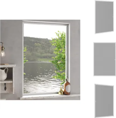 Produktbild von vidaXL Insektenschutz für Fenster Weiß 90x120 cm -  Fliegengitter