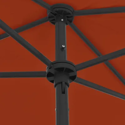 Produktbild von vidaXL Strandschirm Terracotta-Rot 180x120 cm