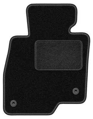 Image de Tapis conducteur en moquette pour Mazda 3 III (BM) 2013- (à hayon/berline) – 1 pièce, noir, sur mesure – Wielganizator LUX