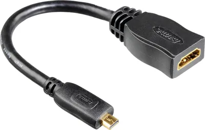 Image de Hama 00122236 Adaptateur/interface de câble HDMI Micro HDMI Noir