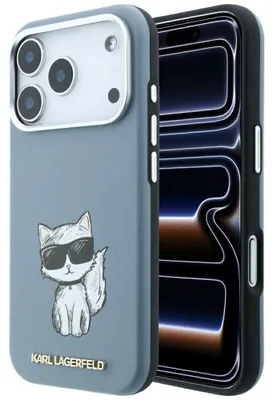 Imagen del producto de Funda Karl Lagerfeld Smooth para iPhone 18 Pro / 17 Pro, color azul claro