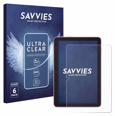 Produktbild von 6x Für Amazon Fire HD 8 2024 Schutzfolie Savvies Displayschutz Display Schutz Folie Klar Transparent