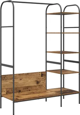 Obrázok produktu pre vidaXL Vešiak na oblečenie s policou hnedý 120 x 44 x 160 cm Materiál na báze dreva