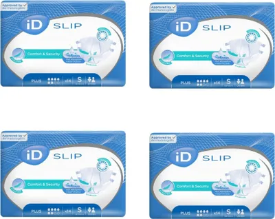 Produktbild von Ontex iD Slip TBS Plus S, 4x14 Stk. Inkontinenz Windeln Windelhosen