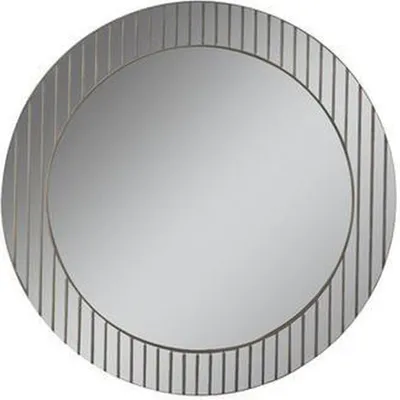 Produktbild von Grauer Rundspiegel Designer Flurspiegel Moderner Dekospiegel Luxus Möbel