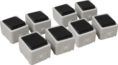 Produktbild von Feuchtraum Set McPower Taff Starter 8-teilig grau IP44