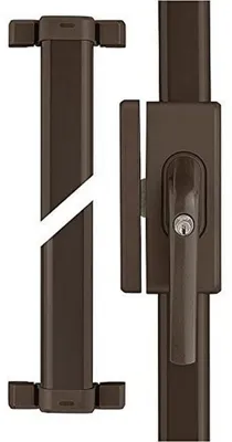 Produktbild von ABUS Fenster-Zusatzsicherung FOS650 AL0145 - Stangenschloss mit Druckzylinder, gleichschließend - ABUS-Sicherheitslevel 10-73011 - Braun