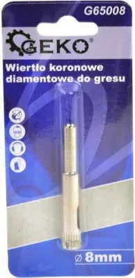 Image de GEKO Foret diamanté à couronne pour carreaux 8 mm G65008