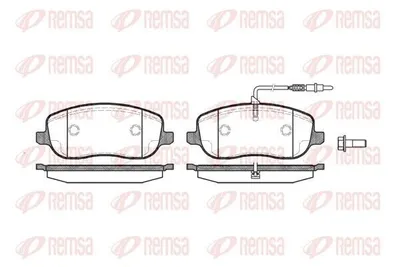 Produktbild von REMSA Bremsbeläge Satz Vorne Bremsklötze passend für PEUGEOT 807 MPV 0879.12
