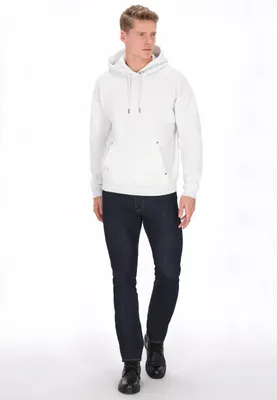 Immagine prodotto di Felpa con cappuccio da uomo SAPORTA - colore: bianco sporco mélange, taglia: S