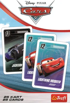 Produktbild von Trefl Cars Kartenspiel für Jungen und Mädchen ab 4 Jahren, 25 Karten