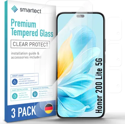 A product packaging for smartphone screen protectors, with a phone displaying a wallpaper.