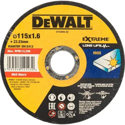 Produktbild von DeWalt DT43905-QZ Metall-Trennscheibe 115mm