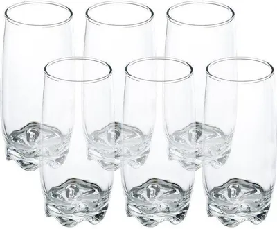Obrázek produktu pro Sklenice na pití LAV vysoké sklenice na nápoje a džusy ADORA 390 ml 6 kusů