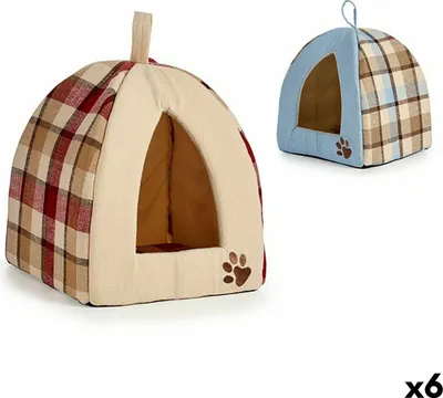 Produktbild von Haustierbettchen Kariert 33 x 45 x 33 cm (6 Stück)