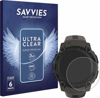 Produktbild von 6x Für Garmin Instinct E (40 mm) Schutzfolie Savvies Displayschutz Display Schutz Folie Klar Transparent