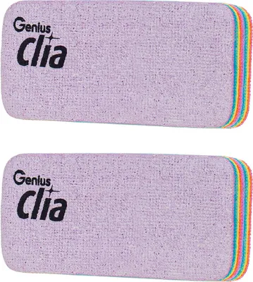 Produktbild von Genius Clia Rainbow Küchenschwamm, Topfschwamm, Reinigungsschwamm, unviersal Putzschwamm für Küche Geschirr, L Set 2-tlg.