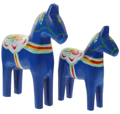 Image de Ornements en forme de cheval de bois - Figurines décoratives pour meuble TV