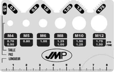 Image de Gabarit de mesure JMP acier inoxydable A2 pour vis