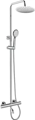 Obrázek produktu pro Mereo Termostatická vanová baterie s talířovou kulatou slim sprchou, nerez - CB60101TSC