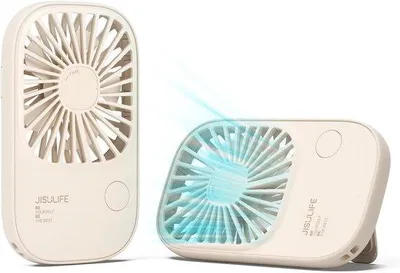 Produktbild von Mini Reisventilator, USB Oplaadbaar, 3 Snelheden, Voor Kinderen, Bruin