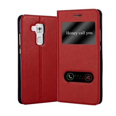 Obrázek produktu pro Cadorabo Protective Case for Huawei NOVA PLUS Case in Red Pouzdro na mobilní telefon typu kniha Cover Etui