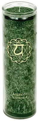 Produktbild von Duftkerze Stearin 4. Chakra 100 Stunden -- 21x6.5 cm