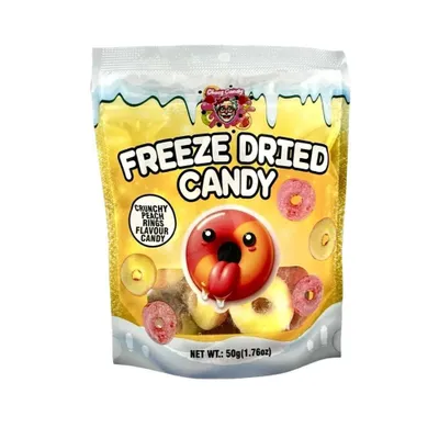 Produktbild von Chaos Candy - Freeze Dried Candy Crunchy Peach Rings 50g