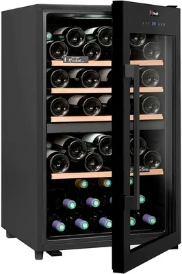 Produktbild von Climadiff CD56 Doppelzonen-Weinkühlschrank für 56 Flaschen – leiser Kompressor-Weinlagerschrank mit UV-Schutz Glastür, LED, Anti-Vibration