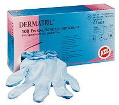 Produktbild von Handschuh Dermatril 740 Gr. 7 100 St.