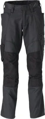 Immagine prodotto di Pantaloni con tasche al ginocchio neri, taglia 82 C54 MASCOT 20679-439-09