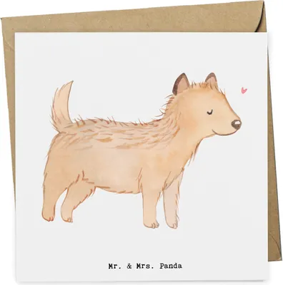 Produktbild von Mr. & Mrs. Panda Klappkarte Cairn Terrier Lebensretter - Weiß - Geschenk, doppelkarte, Grußkarte, faltkarte, Glückwunschkarte, anlasskarte