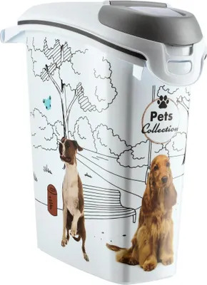 Obrázek produktu pro Kontejner na krmivo pro psy – nádoba na skladování – objem 23 l – pro 10 kg suchého krmiva – velký