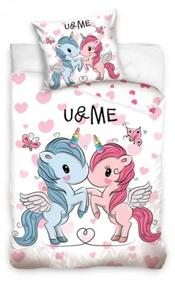 Produktbild von Carbotex Bettwäsche Einhorn Lizenz 160x200 cm
